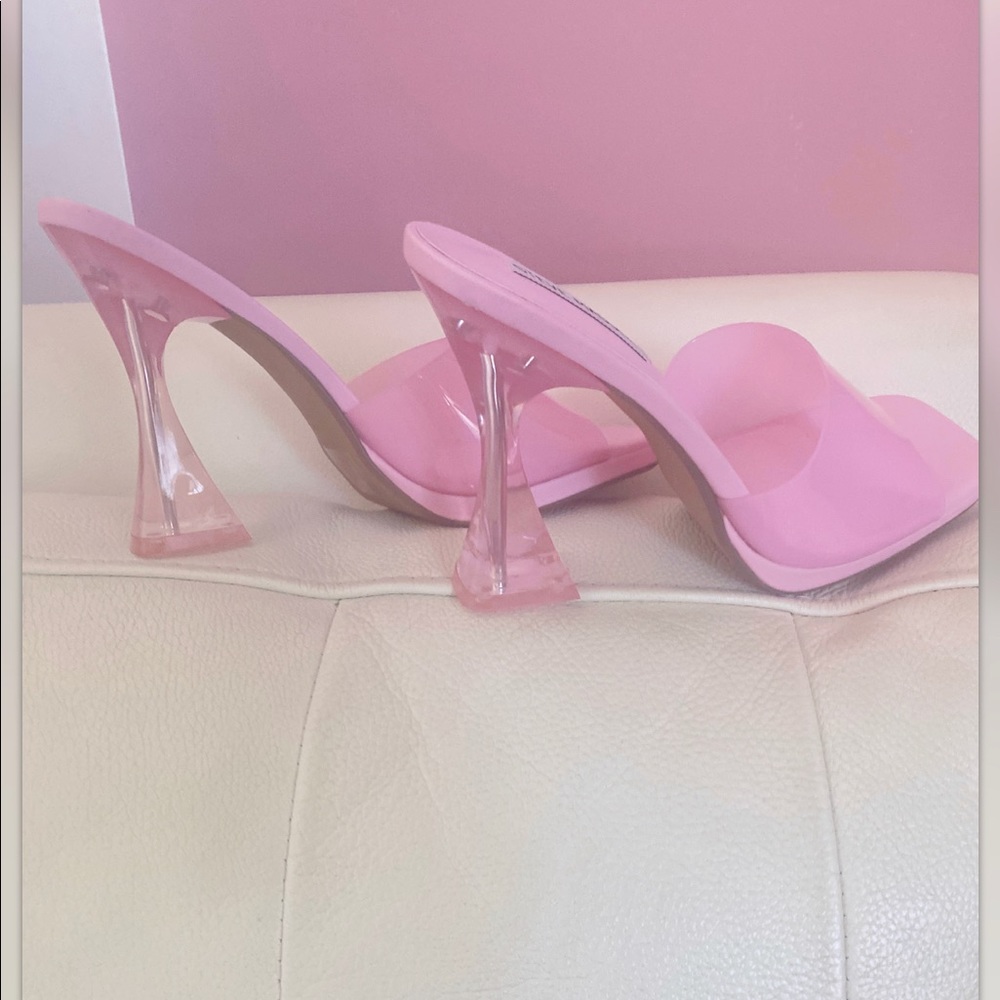 🚫SOLD🚫 NIB Steve Madden Lipa pink vinyl mules size 8.5 - Picture 10 of 16